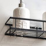 6PCS No Drill Shower Caddy for Bathroom Organizers and Storage