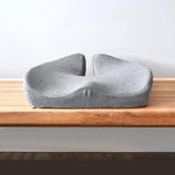 Ergonomic Seat Cushion for Office Chair Long Sitting Pad Pillow for Gaming Chair and Auto Seat Light Gray