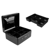 Lockable Cash Box with Code Lock Security Black