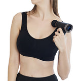 Portable Muscle Massager for Back Neck Muscle with 4 Massage Heads Black