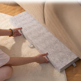Foldable Puzzle Table with 6 StorageDrawers Portable Felt Jigsaw Puzzle Board for Sorting and Assembly Light Grey