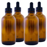 8 PCS Amber Glass Dropper Bottles 60ml for Health Personal Care