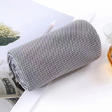 6Pcs Instant Cooling Towel Outdoor Chilly Cool Towel for Cycling Jogging Gym Sports Light Grey