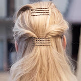 U Shaped Hair Clips Kit Hair Pin for Women Bobby Pins For Buns Brown