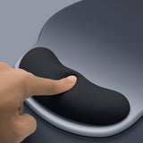 Ergonomic Mouse Pad and Keyboard Wrist Rest Set Anti-Slip Comfortable Office Desk Accessory Black