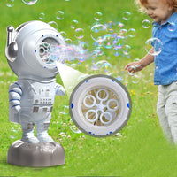 Kids Astronaut Bubble Machine Automatic Rotating Bubble Maker Bubble Blower Summer Outdoor Toy