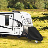 600D Caravan Tow Hitch Cover with Buckles for Camper Trailer Protection