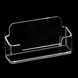 4Pcs Acrylic Business Card Holder for Desk Clear Plastic Business Cards Display Holders Stand