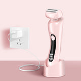 Cordless Electric Razors for Women Rechargeable Bikini Trimmer for Body Hair Pink