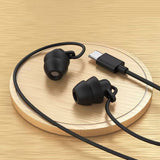 In-Ear Sleep Earphone Anti Noise Ultra Soft Headphone Earbuds Headsets Phones Black