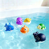 6 PCS Pool Diving Rescue Game with Sea Animals and Sinking Cages