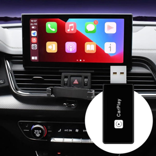 2-in-1 Wireless Car  Dongle Connect Box Plug and Play USB Apple Carplay Android Auto Adapter