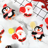 100PCS Christmas Party Lollipop Holders – Santa Claus Candy Paper Card Decorations
