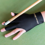 1 Pair Three Fingers Billiard Gloves For  Snooker Cue Black