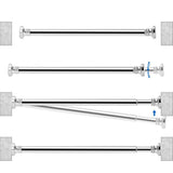 Extendable Shower Curtain Rod Adjustable Tension Pole for Kitchen Cupboard Bathroom Window