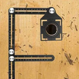 6-Sided Angle Measuring Ruler Multi Angle Measuring Template Tool Universal Tile Opening Hole Locator