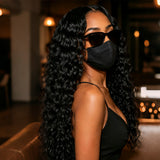 Synthetic Feather Hair Extensions Deep Wave for Braiding Style 1