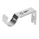 2PCS Adjustable Curtain Rod Brackets – Wall Mount Holders for Drapes Sliver