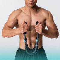 Adjustable Twister Arm Exerciser Spring Workout Bar Exercise Strengthener Home Fitness Equipment