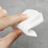 6PCS Rubber Door Wedge Stoppers with Grip for Home White