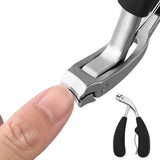 4 Piece Set Nail Clippers Nail Trimmers with Non-Slip Handles for Manicure Pedicure