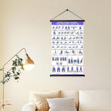 31 Pose Chair Yoga Wall Chart for Seniors Beginners Home Studio