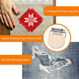 Darning Loom Tool Kit Clothes Repair Loom Weaving Tool for Clothes Hole Repair DIY Crafts