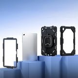 360 Rotating Stand Case for Samsung Tab A11 Plus A9 Plus with Strap Black