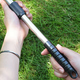 Adjustable Metal Leaf Rake Long Handle for Lawn Garden Yard Soil Loosening