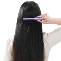 Portable Hair Straightener Comb Rechargeable Mini Hair Straightener Purple