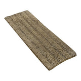 Stripe Style Chenille Bath Mat Non Slip Bath Runner Floor Mat Khaki
