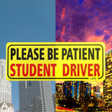 3PCS Student Driver Car Signs Please Be Patient