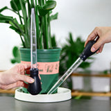 2Pcs Scale Rubber Bulb Flower Pot Tray Water Remover Suction Drainer Tool Clear