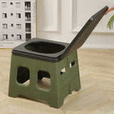 Portable Folding Toilet for Camping and Travel Green