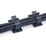 20PCS Black Adhesive Wire Clips Cord Organizer Cable Clamps for Desk