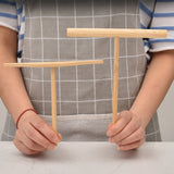 3PCS DIY Kitchen Tool Wood Spreader Stick Rake Crepe Maker Pancake Pita Batter