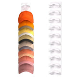 Wall-Mounted Baseball Cap Organizer Holds 10 Hats Multi-Purpose Storage for Caps White