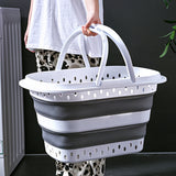 Foldable Collapsible Laundry Basket with Handle for Storage Gray