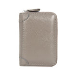 Men's Credit Card Holder Leather Wallet Business Case Slim ID Purse Gray