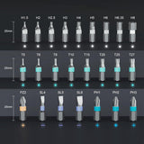 Ratchet Screwdriver Set with S2 Steel Bits and Portable Hard Case Style 1
