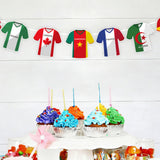 49 Pcs World Cup Soccer Jersey Flag Bunting Banner International Country for Sports Theme Decor