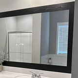 Border Peel &Stick Wood Grain Wallpaper Border Removable Waterproof Bathroom Sticker Black