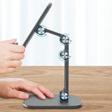 Adjustable Phone Stand Holder Foldable Tablet Desktop Stand Portable Wide Compatibility Black