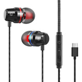 USB-C Over-Ear Hook Headphones for iPhone 16/15 Pro Max & Galaxy S25 Black