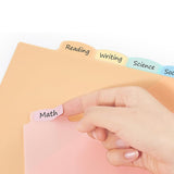 16PCS Plastic Binder Dividers with Tabs A4 Subject Dividers for Student Teacher