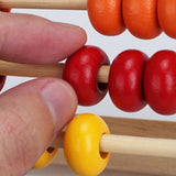 Wooden Abacus for Kids – Math Counting Sticks Number and Alphabet Cards Educational Toy