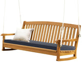 Patio Seat Cushion for Garden Bench Outdoor Cushion for Porch Swing Lounger Picnic Bench Grey
