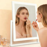 3-Color Dimmable 360-Degree Rotation Tabletop LED Vanity Makeup Mirror with Lights for Women and Mom