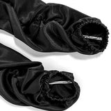 Double Layer Satin Bonnet for Long Hair Braids and Natural Hairstyles Black