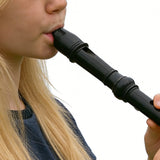 ABS 8-Hole Descant Soprano Recorder for Beginners Black